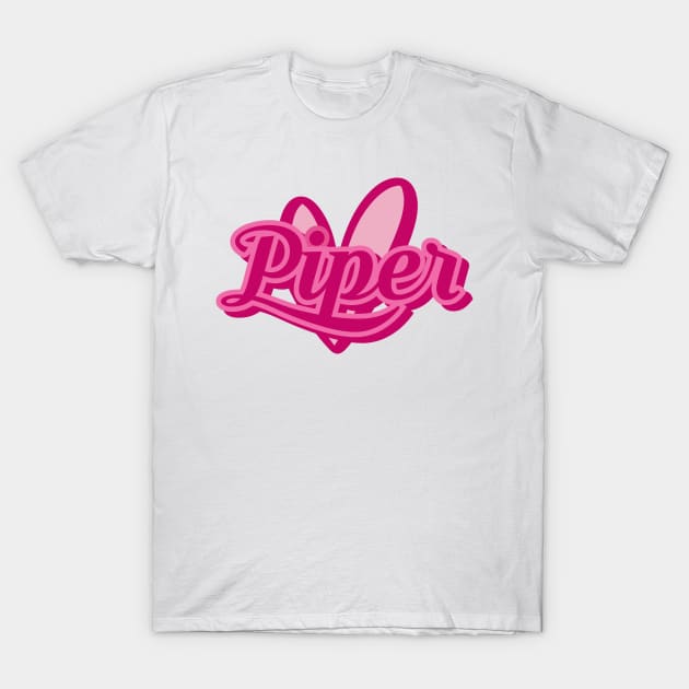 Loving Piper heart pink T-Shirt by vlada123